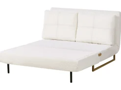 New Sofa rozkładana dla 2 osób JERSLEV Boucle Złamana biel Sofy Z Funkcją Spania|Wszystkie Sofy