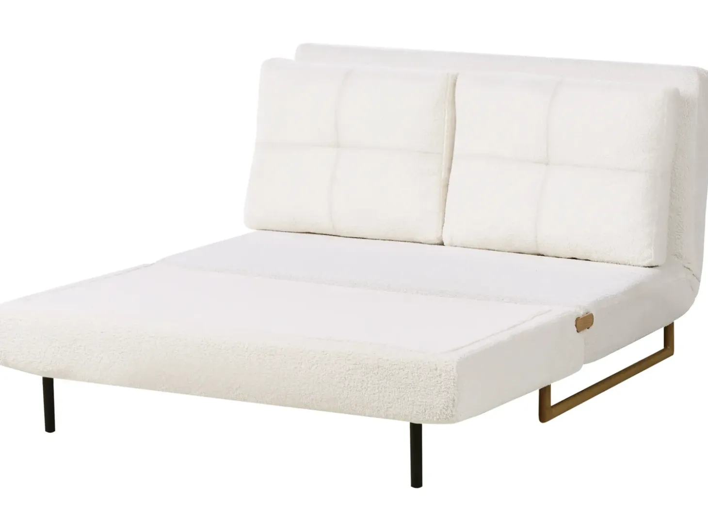 New Sofa rozkładana dla 2 osób JERSLEV Boucle Złamana biel Sofy Z Funkcją Spania|Wszystkie Sofy