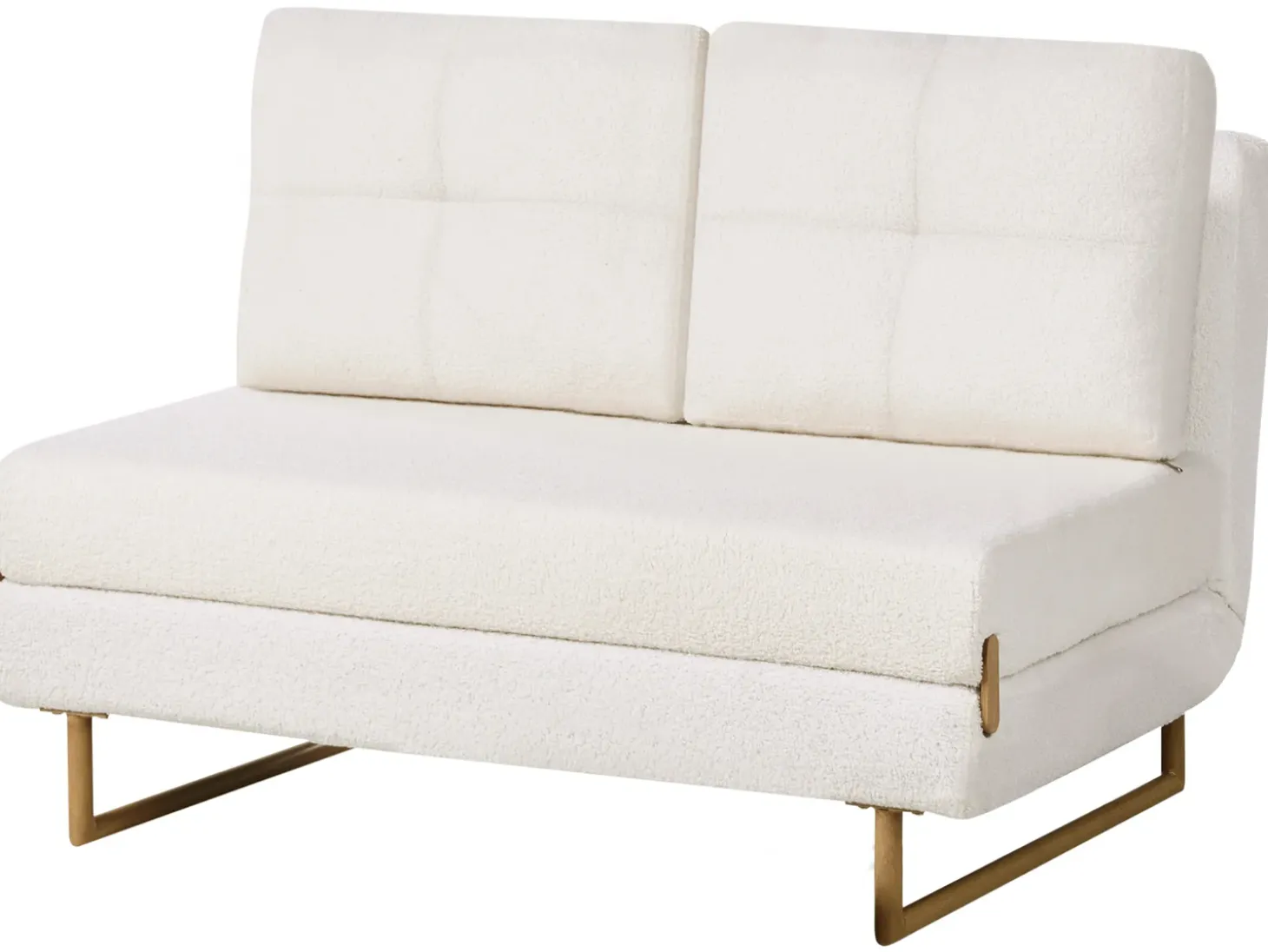 New Sofa rozkładana dla 2 osób JERSLEV Boucle Złamana biel Sofy Z Funkcją Spania|Wszystkie Sofy