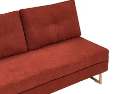 New Sofa rozkładana dla 3 osób JERSLEV Czerwony Sofy Z Funkcją Spania|Wszystkie Sofy