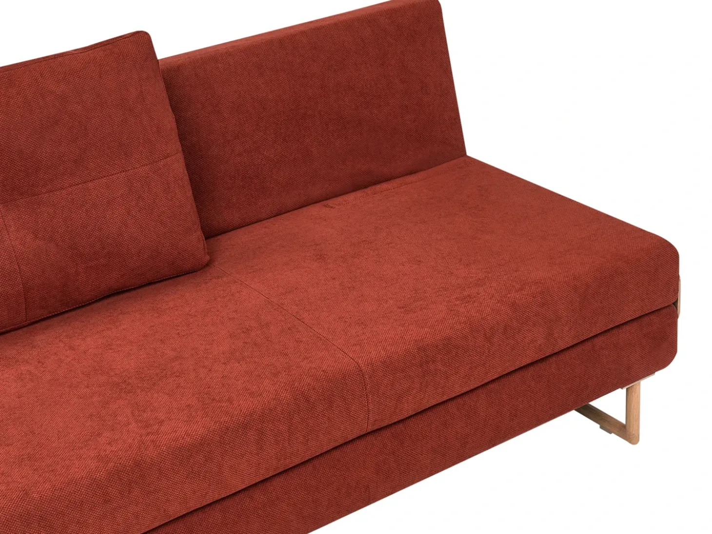 New Sofa rozkładana dla 3 osób JERSLEV Czerwony Sofy Z Funkcją Spania|Wszystkie Sofy