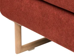 New Sofa rozkładana dla 3 osób JERSLEV Czerwony Sofy Z Funkcją Spania|Wszystkie Sofy