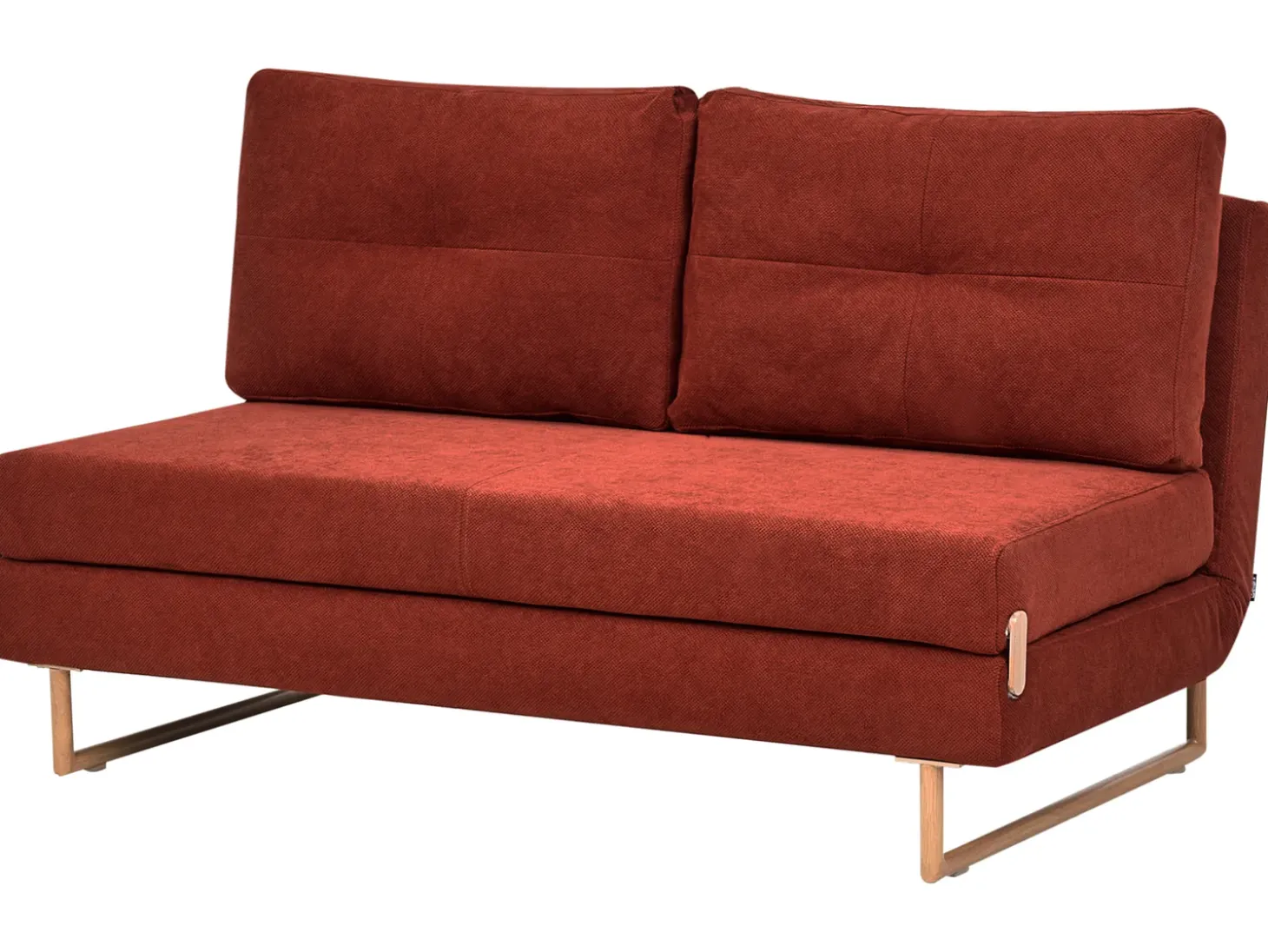 New Sofa rozkładana dla 3 osób JERSLEV Czerwony Sofy Z Funkcją Spania|Wszystkie Sofy