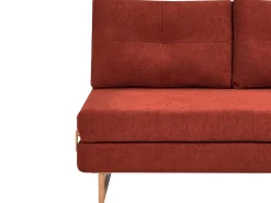 New Sofa rozkładana dla 3 osób JERSLEV Czerwony Sofy Z Funkcją Spania|Wszystkie Sofy