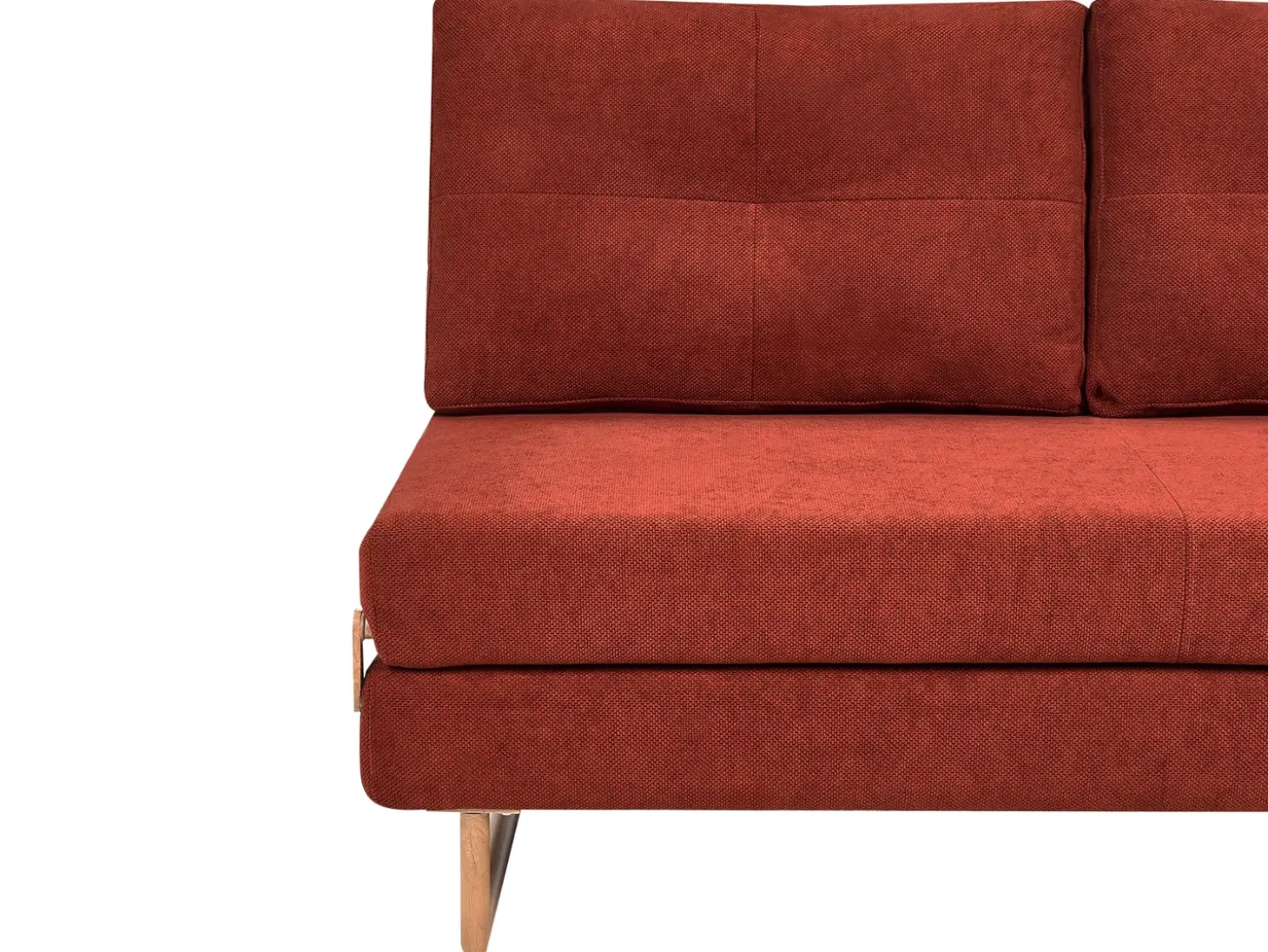 New Sofa rozkładana dla 3 osób JERSLEV Czerwony Sofy Z Funkcją Spania|Wszystkie Sofy
