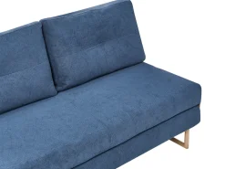 Best Sofa rozkładana dla 3 osób JERSLEV Niebieski Sofy Z Funkcją Spania|Wszystkie Sofy