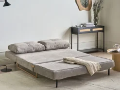 Hot Sofa rozkładana dla 3 osób JERSLEV Szary Sofy Z Funkcją Spania|Wszystkie Sofy