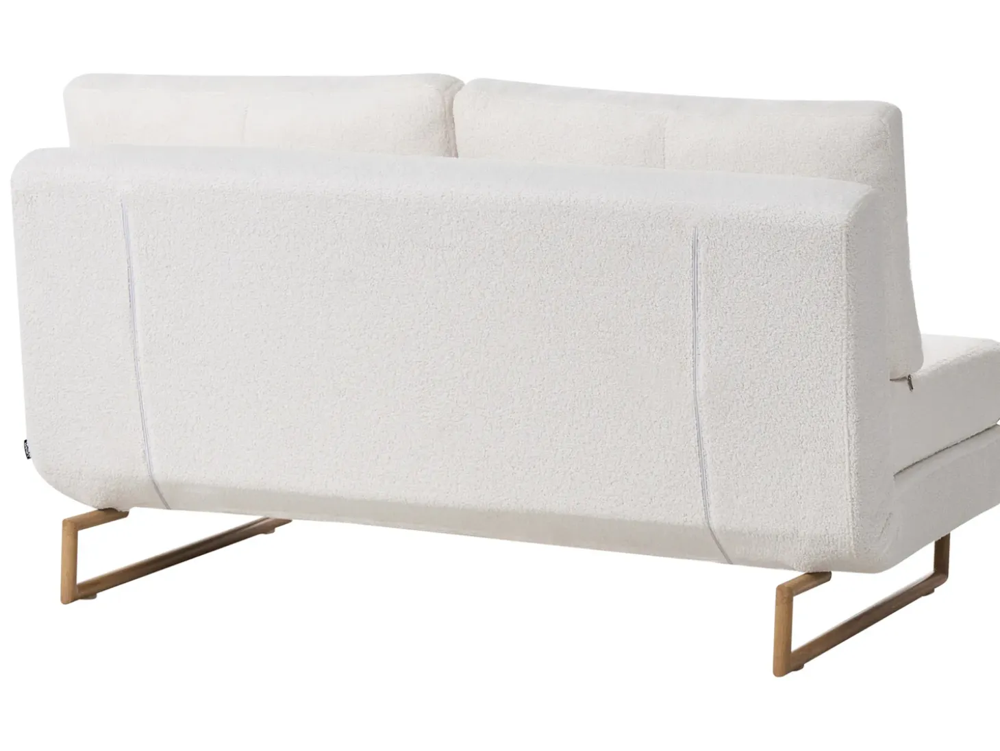 Clearance Sofa rozkładana dla 3 osób JERSLEV Boucle Złamana biel Sofy Z Funkcją Spania|Wszystkie Sofy