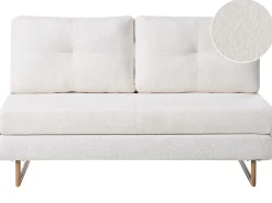 Clearance Sofa rozkładana dla 3 osób JERSLEV Boucle Złamana biel Sofy Z Funkcją Spania|Wszystkie Sofy