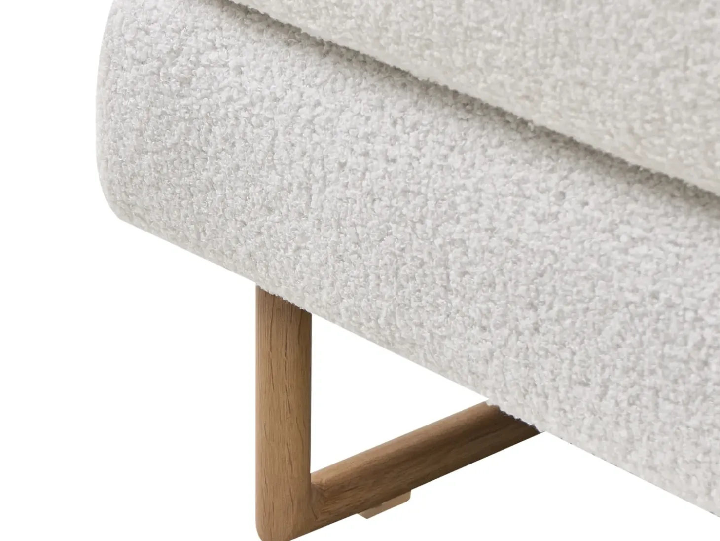 Clearance Sofa rozkładana dla 3 osób JERSLEV Boucle Złamana biel Sofy Z Funkcją Spania|Wszystkie Sofy