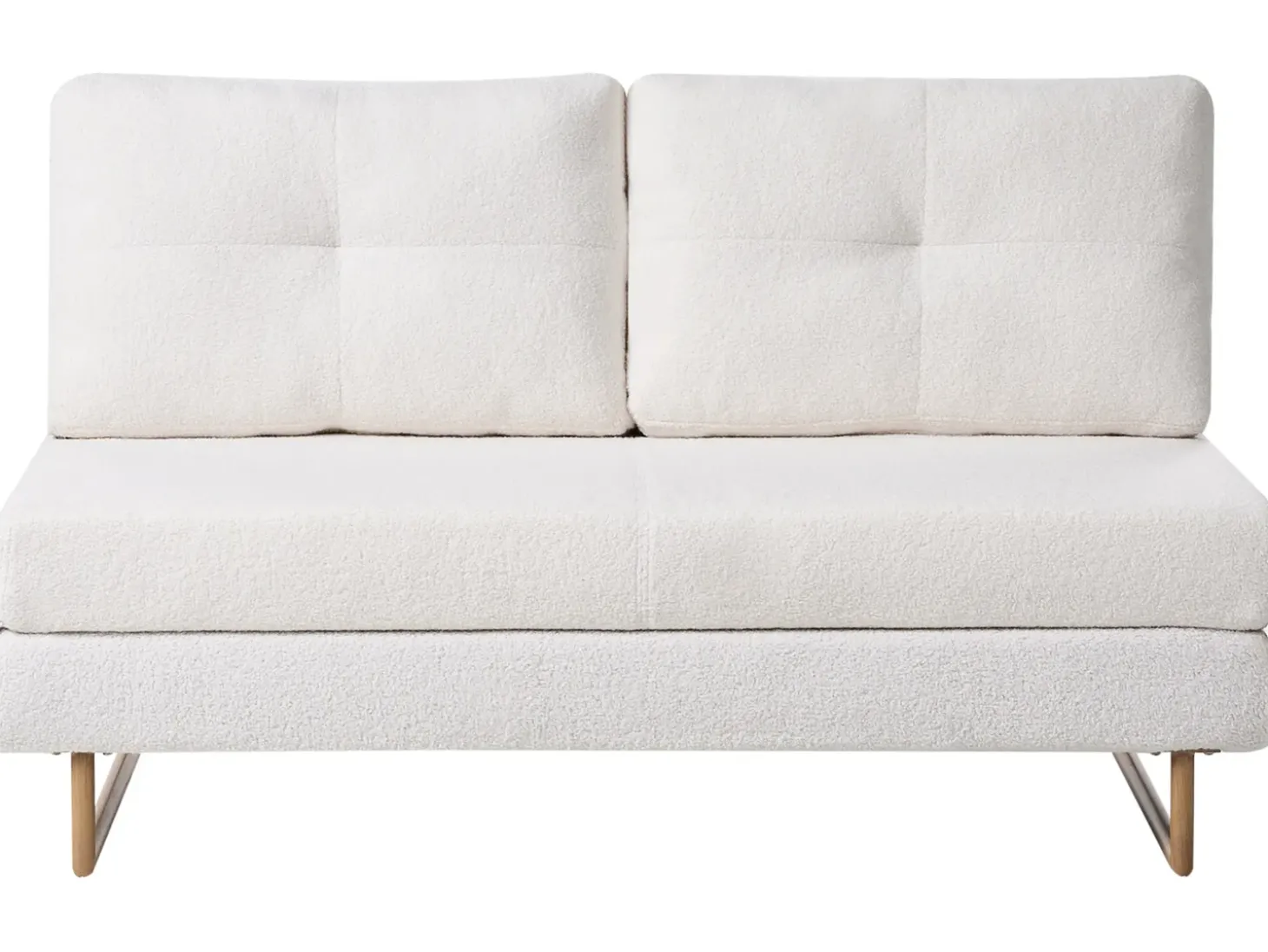 Clearance Sofa rozkładana dla 3 osób JERSLEV Boucle Złamana biel Sofy Z Funkcją Spania|Wszystkie Sofy