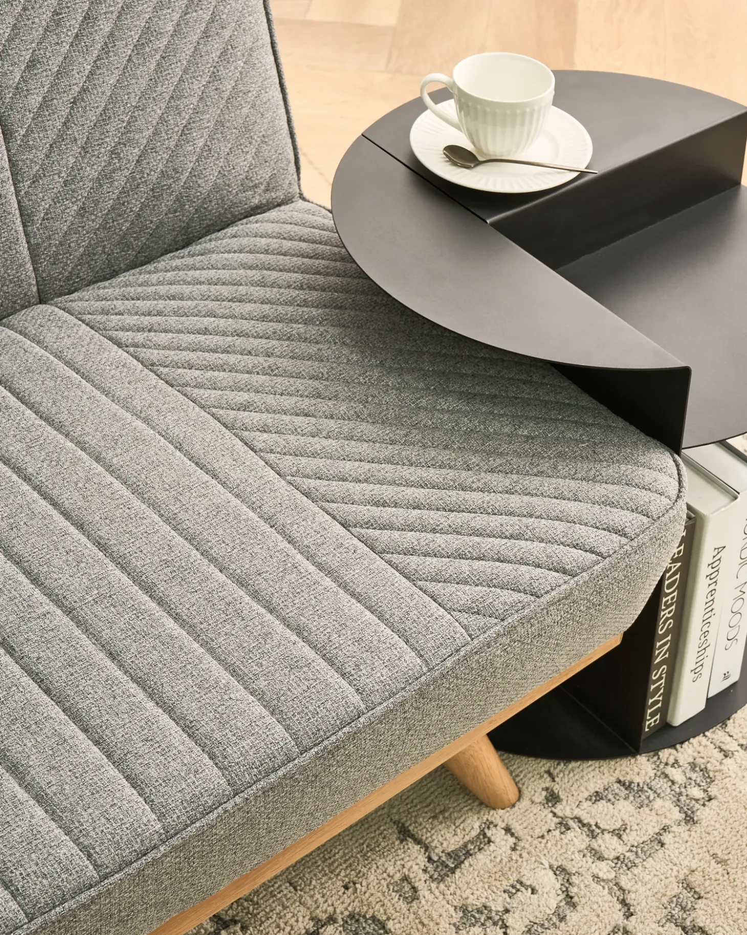 Outlet Sofa rozkładana dla 2 osób KALFAFEL Szary Sofy Z Funkcją Spania|Wszystkie Sofy