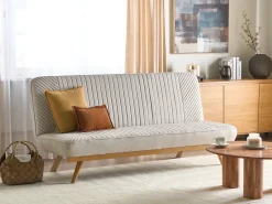 Outlet Sofa rozkładana dla 2 osób KALFAFEL Beżowy Sofy Z Funkcją Spania|Wszystkie Sofy