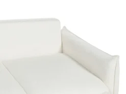 Best Sofa rozkładana dla 3 osób KRAMA Boucle Biały ze schowkiem Sofy Z Funkcją Spania|Wszystkie Sofy