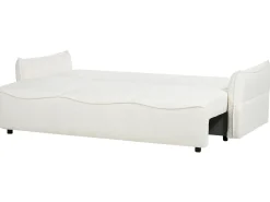 Best Sofa rozkładana dla 3 osób KRAMA Boucle Biały ze schowkiem Sofy Z Funkcją Spania|Wszystkie Sofy