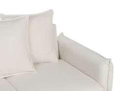 Discount Sofa rozkładana dla 3 osób KRAMA Złamana biel ze schowkiem Sofy Z Funkcją Spania|Wszystkie Sofy