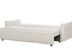 Discount Sofa rozkładana dla 3 osób KRAMA Złamana biel ze schowkiem Sofy Z Funkcją Spania|Wszystkie Sofy