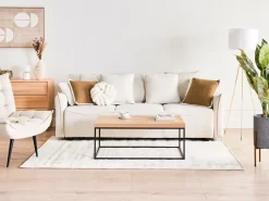 Discount Sofa rozkładana dla 3 osób KRAMA Złamana biel ze schowkiem Sofy Z Funkcją Spania|Wszystkie Sofy