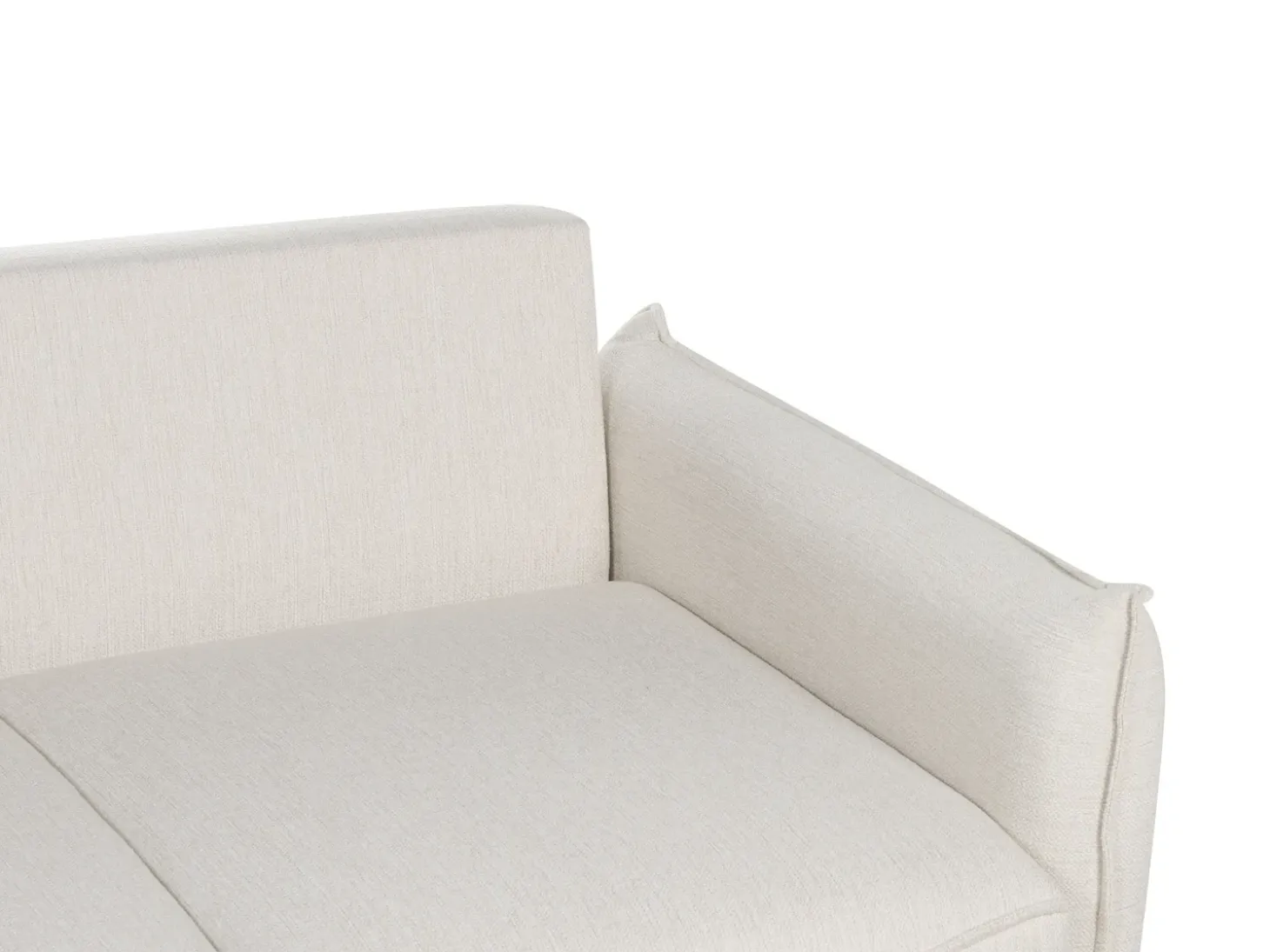 Discount Sofa rozkładana dla 3 osób KRAMA Złamana biel ze schowkiem Sofy Z Funkcją Spania|Wszystkie Sofy