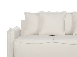 Discount Sofa rozkładana dla 3 osób KRAMA Złamana biel ze schowkiem Sofy Z Funkcją Spania|Wszystkie Sofy