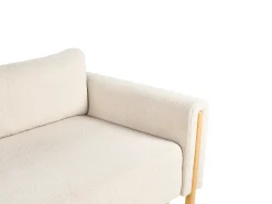 Hot Sofa rozkładana dla 3 osób KVAM Boucle Jasnobeżowy ze schowkiem Sofy Z Funkcją Spania|Wszystkie Sofy