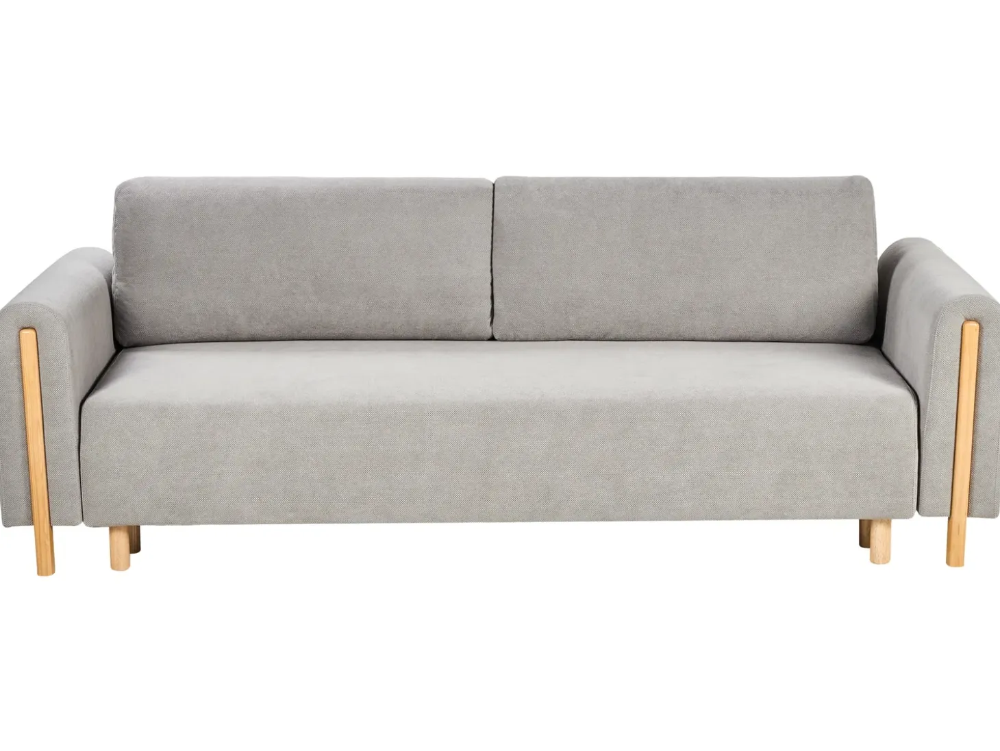Sale Sofa rozkładana dla 3 osób KVAM Szary ze schowkiem Sofy Z Funkcją Spania|Wszystkie Sofy