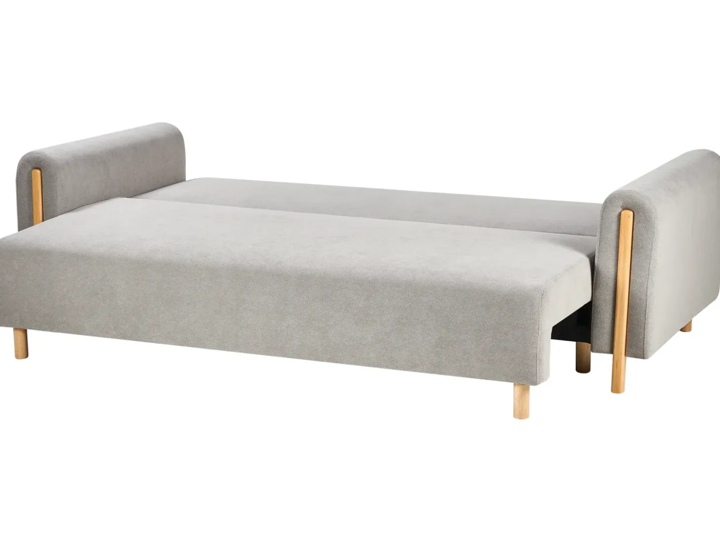 Sale Sofa rozkładana dla 3 osób KVAM Szary ze schowkiem Sofy Z Funkcją Spania|Wszystkie Sofy