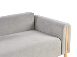 Sale Sofa rozkładana dla 3 osób KVAM Szary ze schowkiem Sofy Z Funkcją Spania|Wszystkie Sofy