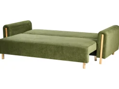 New Sofa rozkładana dla 3 osób KVAM Zielony ze schowkiem Sofy Z Funkcją Spania|Wszystkie Sofy
