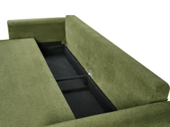 New Sofa rozkładana dla 3 osób KVAM Zielony ze schowkiem Sofy Z Funkcją Spania|Wszystkie Sofy