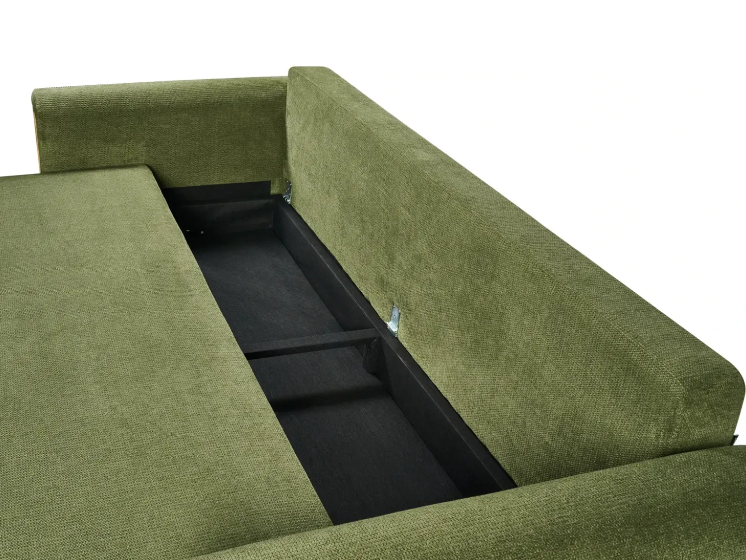 New Sofa rozkładana dla 3 osób KVAM Zielony ze schowkiem Sofy Z Funkcją Spania|Wszystkie Sofy