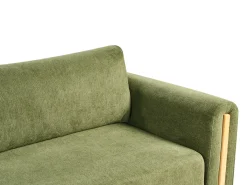 New Sofa rozkładana dla 3 osób KVAM Zielony ze schowkiem Sofy Z Funkcją Spania|Wszystkie Sofy