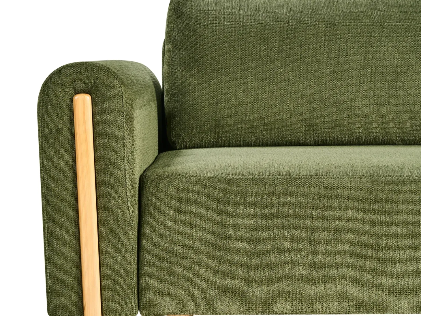 New Sofa rozkładana dla 3 osób KVAM Zielony ze schowkiem Sofy Z Funkcją Spania|Wszystkie Sofy