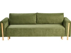 New Sofa rozkładana dla 3 osób KVAM Zielony ze schowkiem Sofy Z Funkcją Spania|Wszystkie Sofy