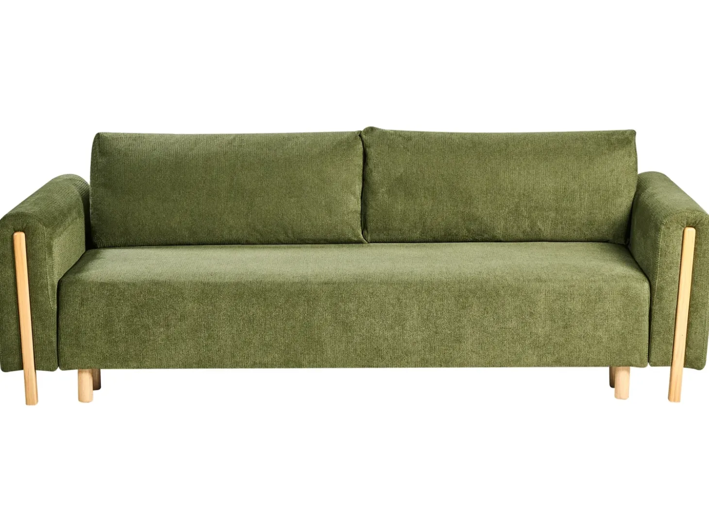 New Sofa rozkładana dla 3 osób KVAM Zielony ze schowkiem Sofy Z Funkcją Spania|Wszystkie Sofy