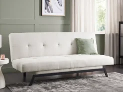 Online Sofa rozkładana dla 3 osób LEEDS Biały Sofy Z Funkcją Spania|Wszystkie Sofy