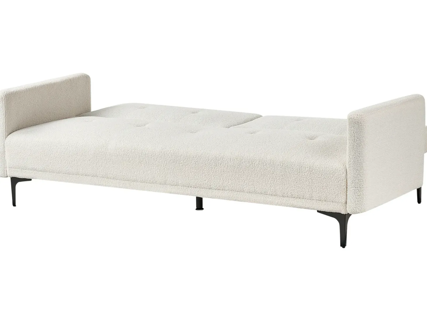 Best Sofa rozkładana dla 3 osób LUCAN Boucle Złamana biel Sofy Z Funkcją Spania|Wszystkie Sofy