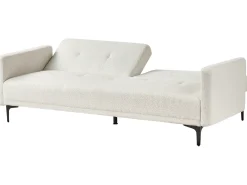 Best Sofa rozkładana dla 3 osób LUCAN Boucle Złamana biel Sofy Z Funkcją Spania|Wszystkie Sofy