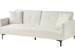 Best Sofa rozkładana dla 3 osób LUCAN Boucle Złamana biel Sofy Z Funkcją Spania|Wszystkie Sofy