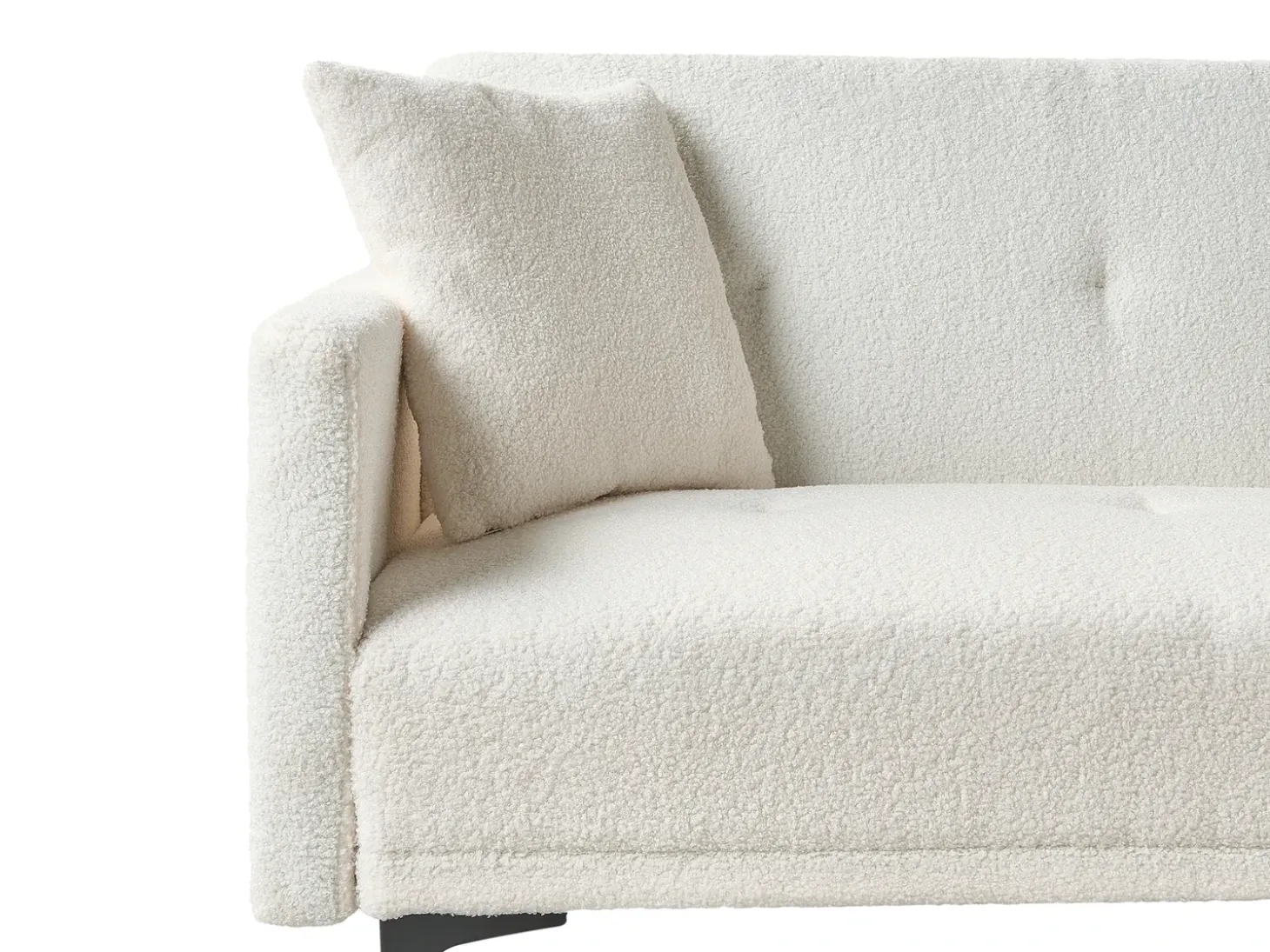 Best Sofa rozkładana dla 3 osób LUCAN Boucle Złamana biel Sofy Z Funkcją Spania|Wszystkie Sofy