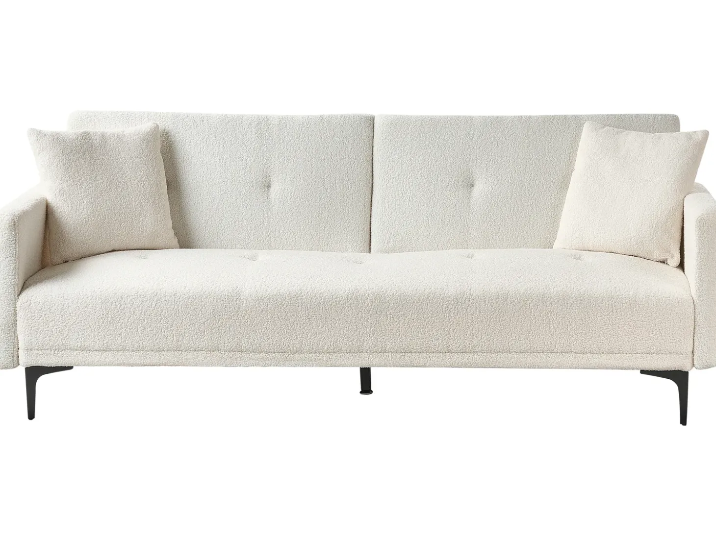 Best Sofa rozkładana dla 3 osób LUCAN Boucle Złamana biel Sofy Z Funkcją Spania|Wszystkie Sofy