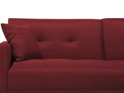 Sofa rozkładana dla 3 osób LUCAN Bordowy