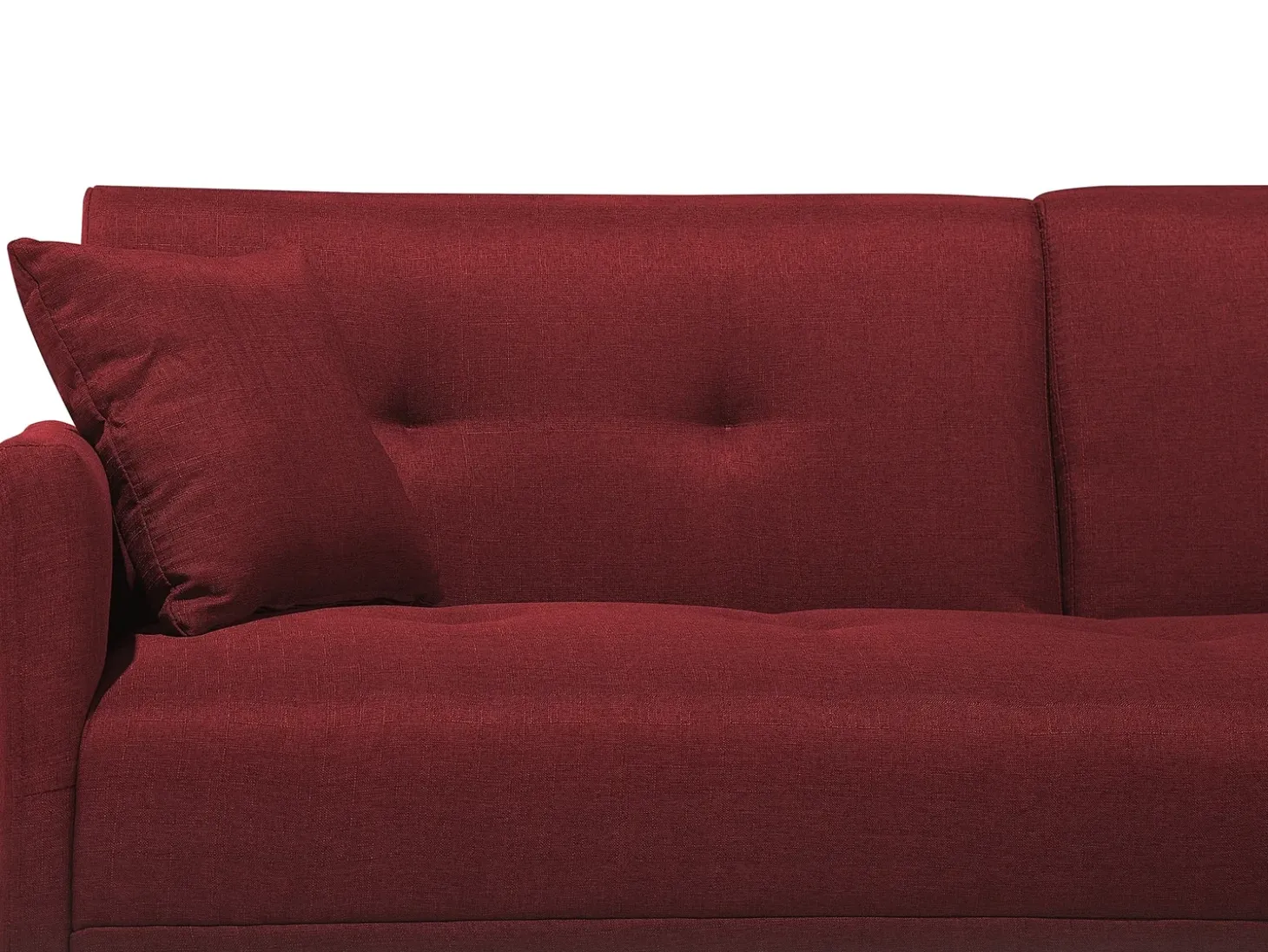 Sofa rozkładana dla 3 osób LUCAN Bordowy