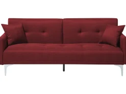 Sofa rozkładana dla 3 osób LUCAN Bordowy