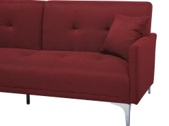 Sofa rozkładana dla 3 osób LUCAN Bordowy