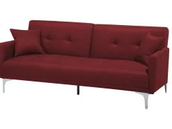 Sofa rozkładana dla 3 osób LUCAN Bordowy