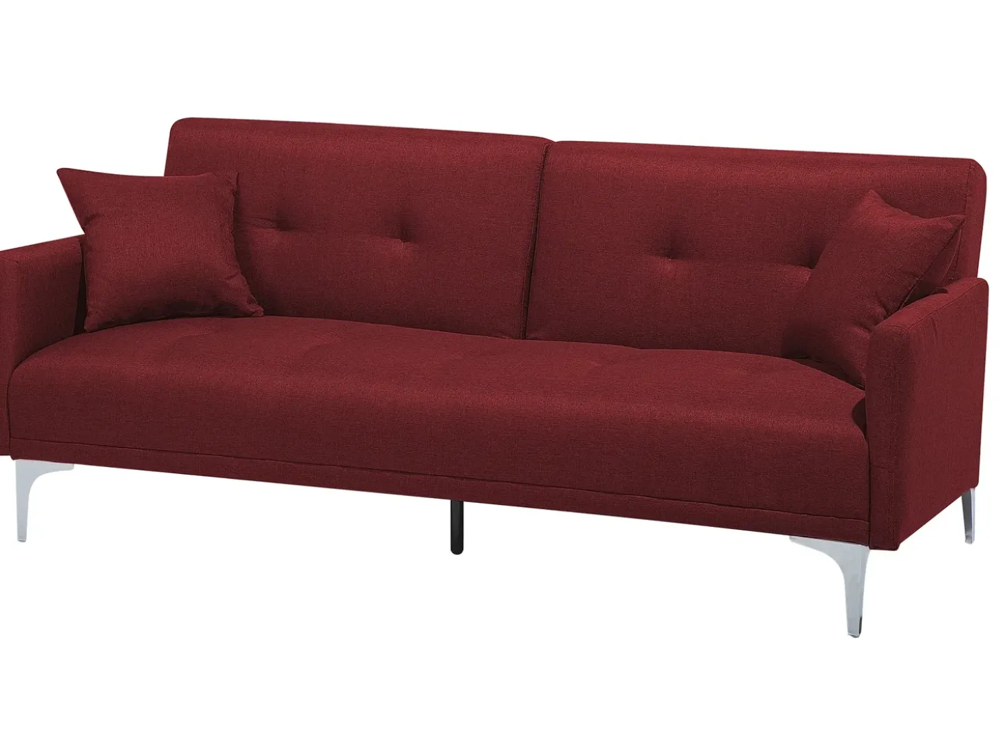 Sofa rozkładana dla 3 osób LUCAN Bordowy
