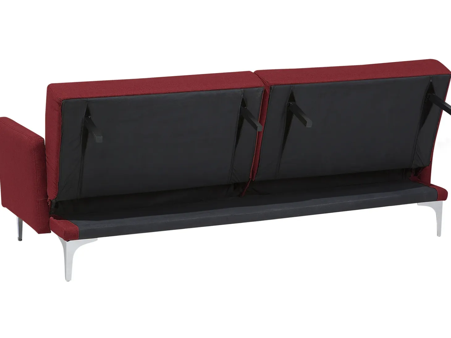 Sofa rozkładana dla 3 osób LUCAN Bordowy