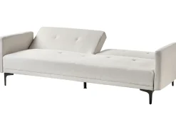 Clearance Sofa rozkładana dla 3 osób LUCAN Jasnobeżowy Sofy Z Funkcją Spania|Wszystkie Sofy