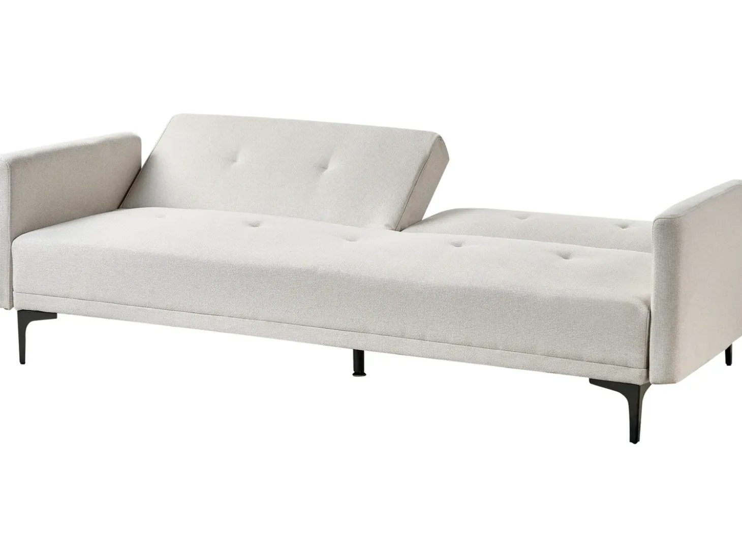 Clearance Sofa rozkładana dla 3 osób LUCAN Jasnobeżowy Sofy Z Funkcją Spania|Wszystkie Sofy